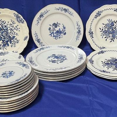 Assorted Fine China Plates Dinner, Salad, Dessert Plates