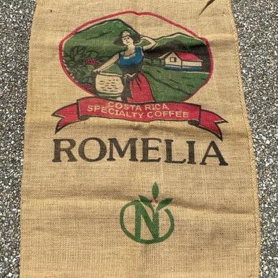 Romelia Costa Rica Burlap Coffee Bag 