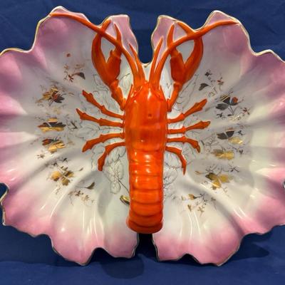 Carl Tielsch Porcelain Divided Lobster Dish