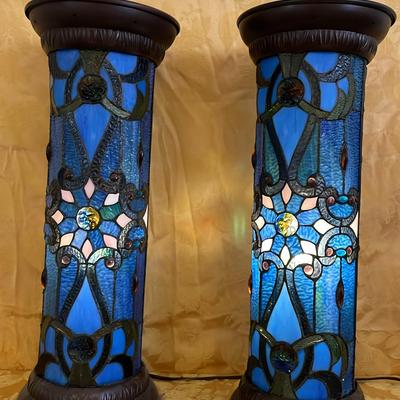 Pair Of Lamp Pillars 