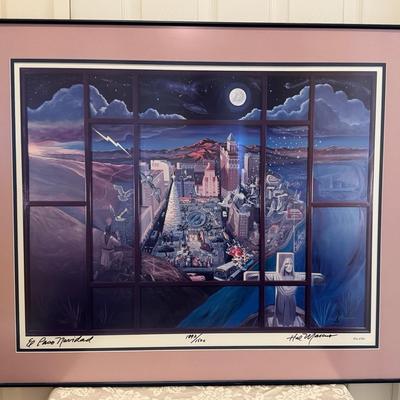 Pas al Sol, Signed By Marcus & No Framed Print 