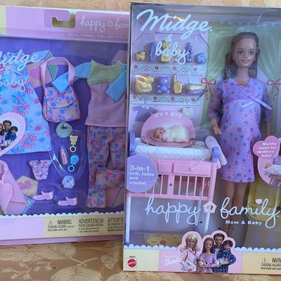 Midge And Baby Barbies   