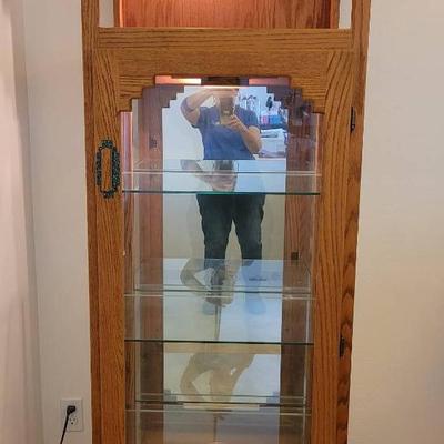 Lighted Southwestern Display Cabinet 