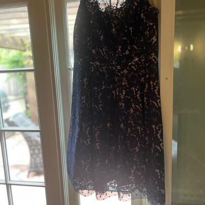 Vintage Navy Lace Dress