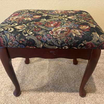 Floral Tapestry Stool