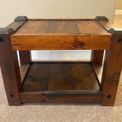 Small Solid Wooden Table