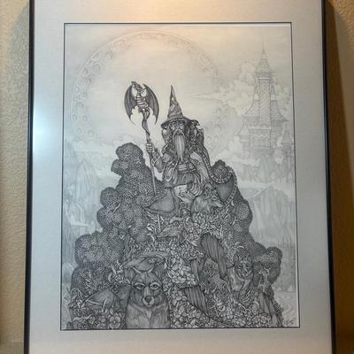 Dan Thompson 1989 Wizard Fantasy Print