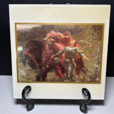 La Belle Dame sans Merci by Sir Frank Dicksee Tile