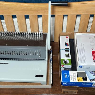 CombBind C250 Binding Machine w/ Plastic Comb Binds