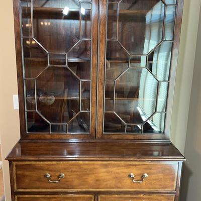 Baker Colonial Williamsburg Mahogany Secretaire Cabinet