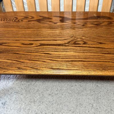 Oval Wooden Coffee Table
