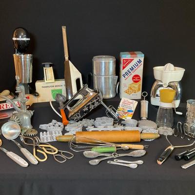 Vintage Kitchen - Baking, Small Appliances, Rosette Molds, And More