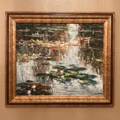 Framed Oil Painting By M. Roft