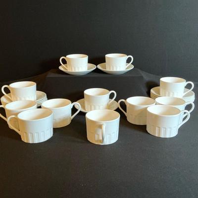 Wedgwood Colosseum Bone China Coffee Cups And Saucers