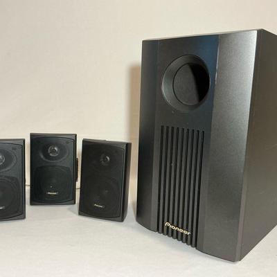 Pioneer Subwoofer And Speakers