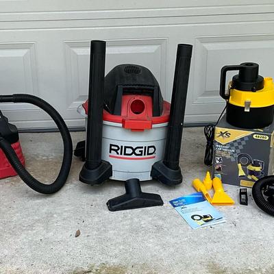 Craftsman & Auto XS, Wet / Dry Vacs