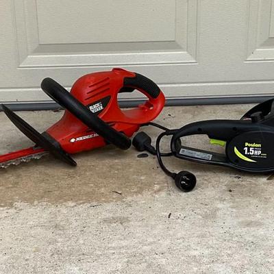 Power Tools - Hedge Trimmer & Chain Saw