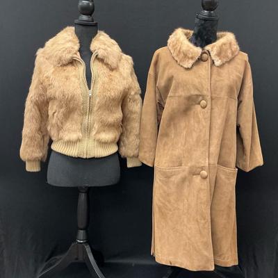 Ashleigh Furworks Fur Bomber Jacket And Fur Collard Coat