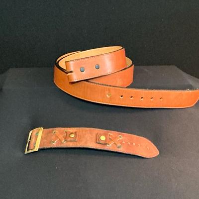 Leather Belt and Watchband