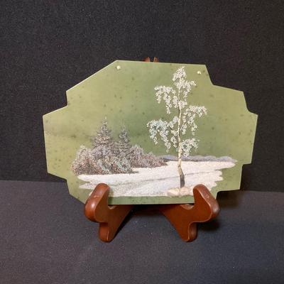 Russian “Onega Factory” Landscape Plaque