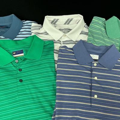 Greg Norman, Jack Nicklaus, And Under Armor Golf Shirts Bundle