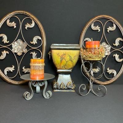Metal Home Decor - Candle Holders, Wall Art, Planter 