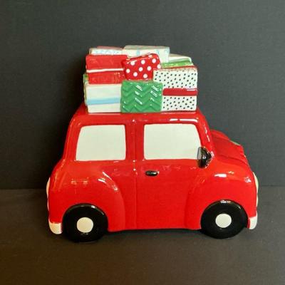 Holiday Car Cookie Jar