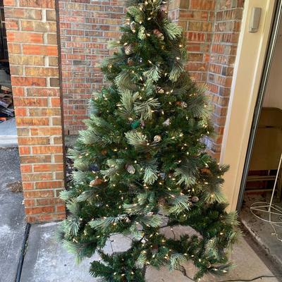 Artificial Pre Lit Christmas Tree 6.5 Feet 