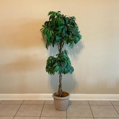 Faux Leafy Planter No. 2