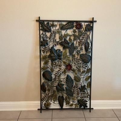 Metal Floral Wall Decor
