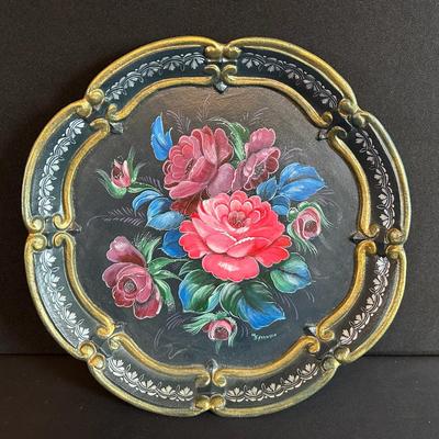 Florentine Hand-Painted Wood Tray