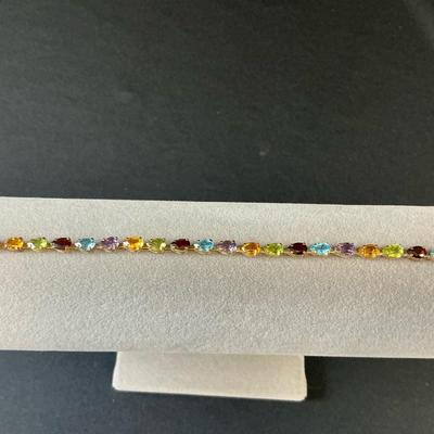 Gold Gem Bracelet