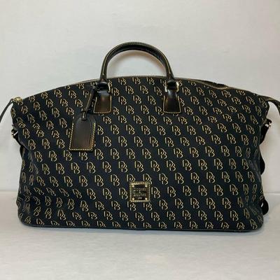 Dooney & Bourke Black Canvas Duffle Bag