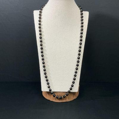 14K Gold & Black Onyx Necklace 