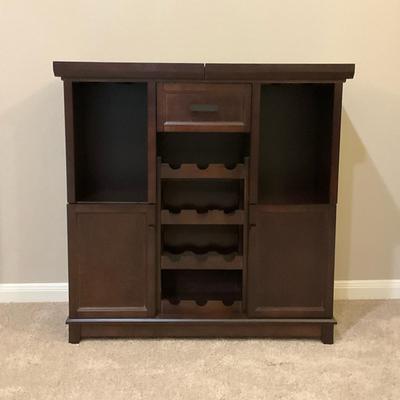 Expandable Wine Bar Cabinet