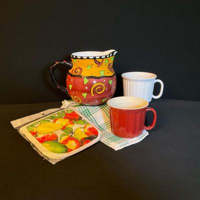 Pitcher And Mugs