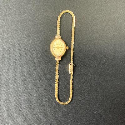 Geneve 14K Gold Quartz Watch 