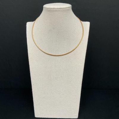 10K Gold Omega Necklace