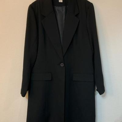 Women’s Black Coat, Size L