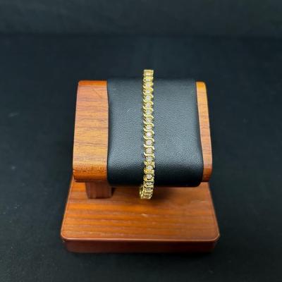 14k Gold + Diamond Tennis Bracelet 