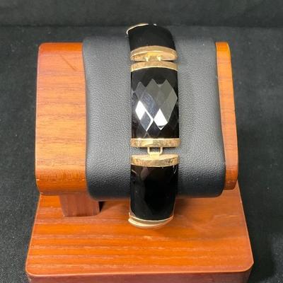14K Gold & Onyx Bracelet 