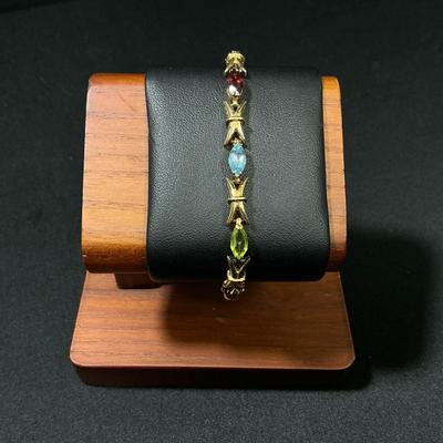Multistone Sterling Silver Bracelet 