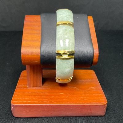 14K Gold & Jade Bracelet 