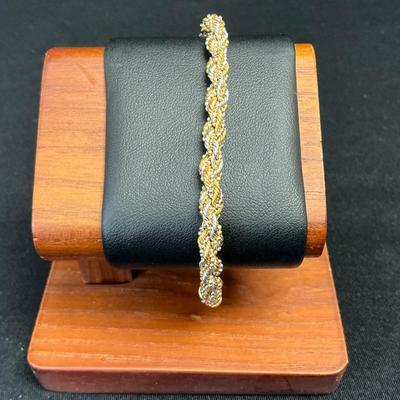 14K Gold Twisted Bracelet