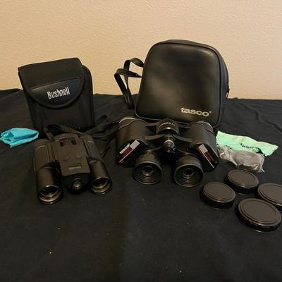 2 binoculars - Tasco & Bushnell
