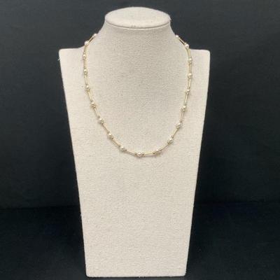 14K Gold & Pearl Necklace