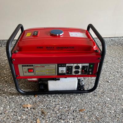New Generator Set - 6.5 HP  3300 Watts 