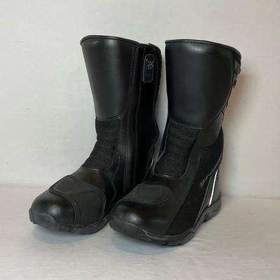 Tourmaster Black Motorcycle Boots Womens, Size 8