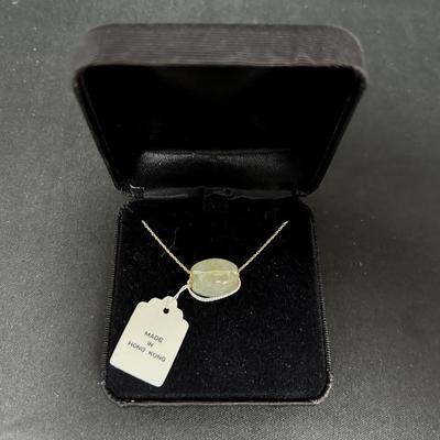 14k + Jade Necklace