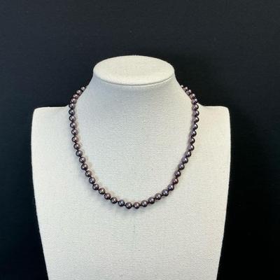 14K Gold Dyed Pearl Necklace